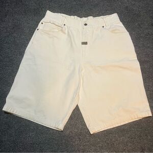 Vintage baggy billion bay white shorts